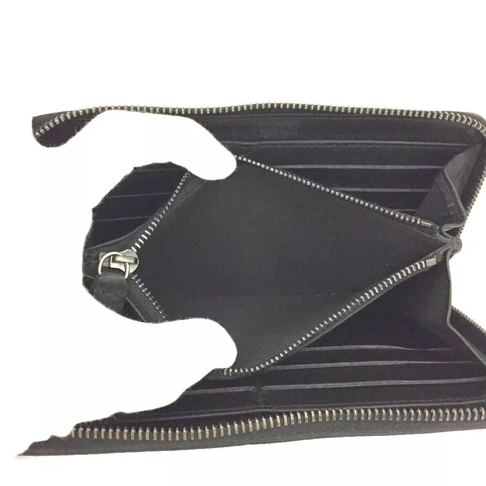 259186AR (X2) Jimmy Choo Wallet Long Star Studded Black Leather
