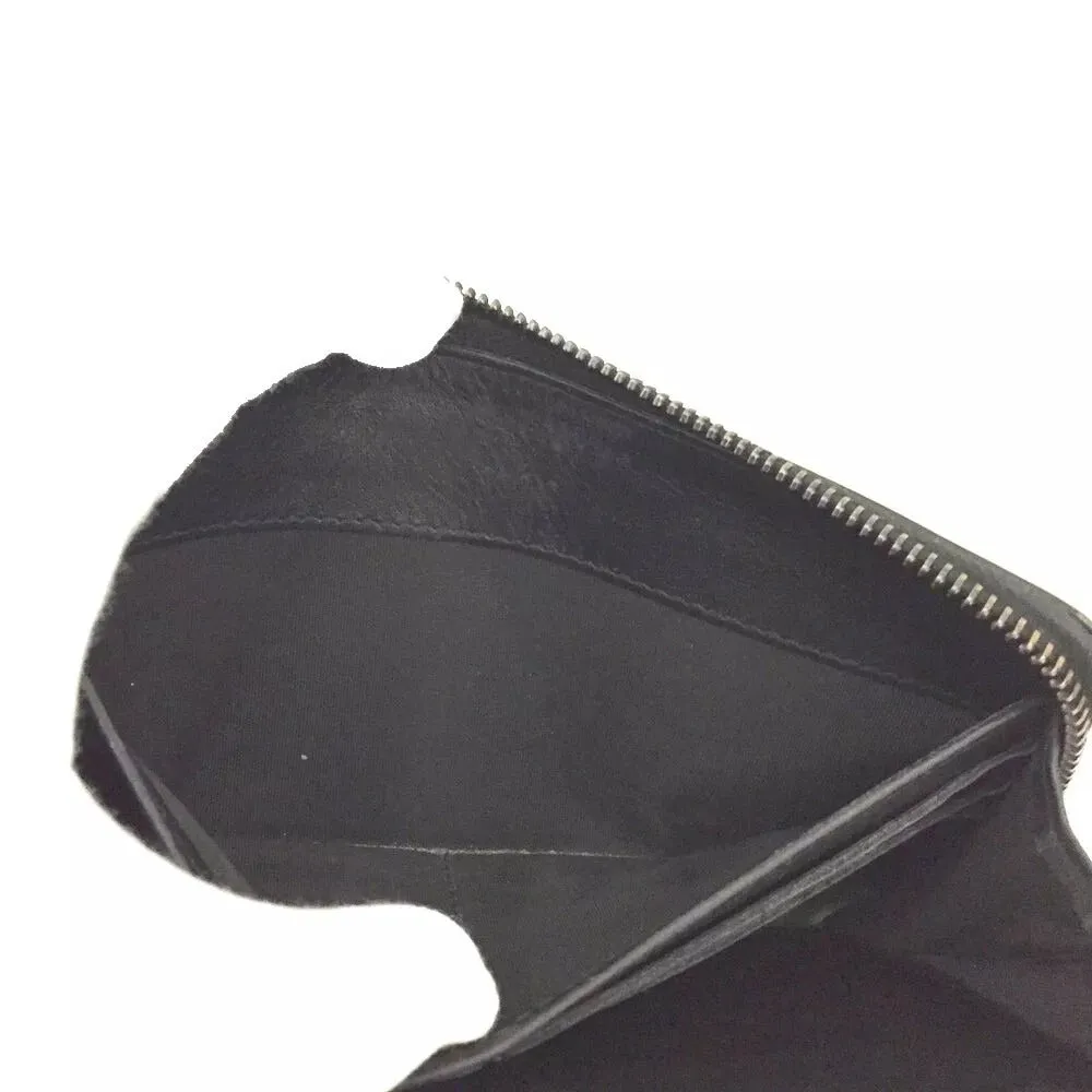 259186AR (X2) Jimmy Choo Wallet Long Star Studded Black Leather