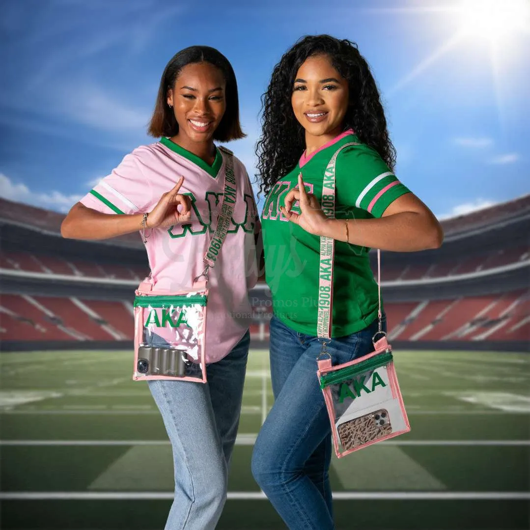 Alpha Kappa Alpha AKA Cross Body Clear Stadium Bag