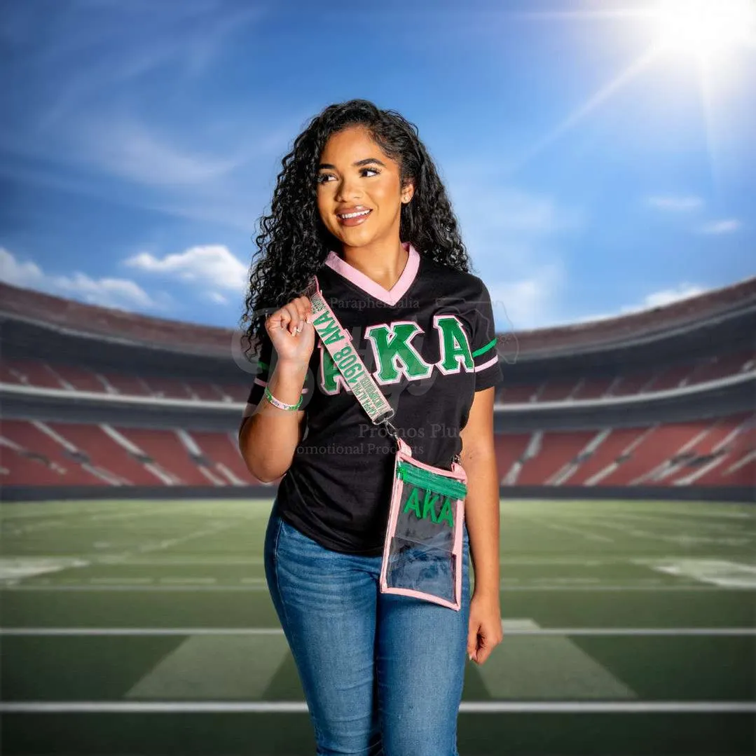 Alpha Kappa Alpha AKA Cross Body Clear Stadium Bag