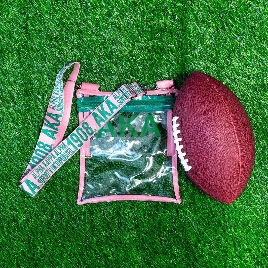 Alpha Kappa Alpha AKA Cross Body Clear Stadium Bag
