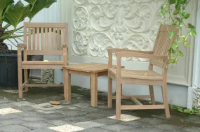 Bahama Rialto 3-Piece Set, 35 H x 22 W x 21 L, Crafted Solid With Teak, Arrives In 5-9 Working Days.