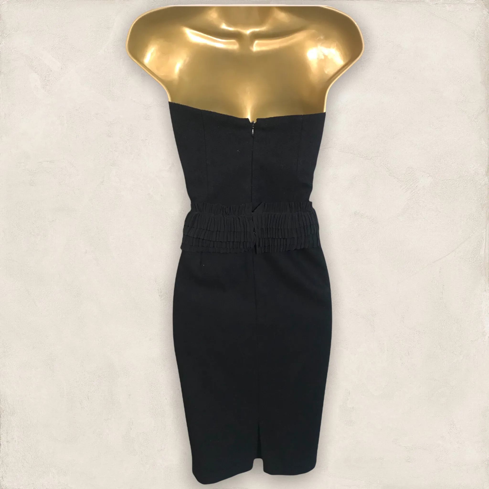 By Malene Birger Black Cabrera Strapless Dress UK 10 US 6 EU 38