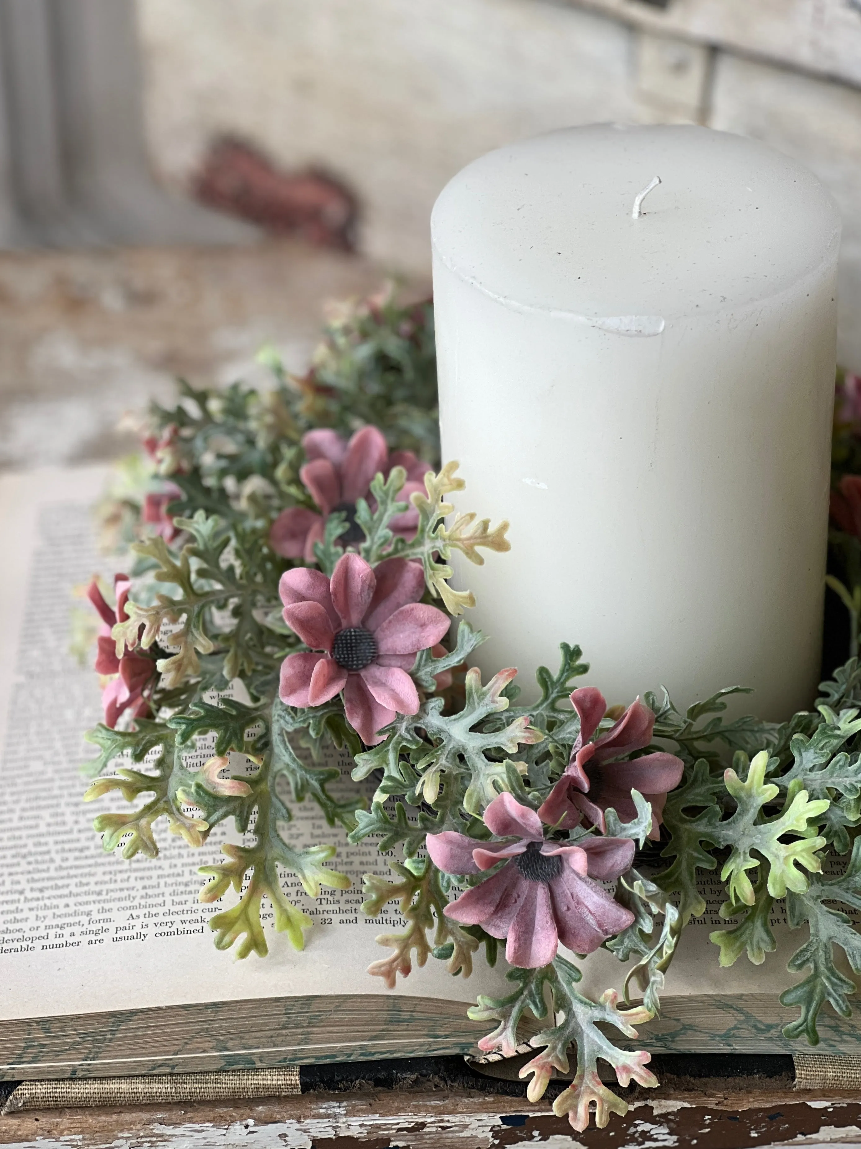 Evening Sonata Blooms Candle Ring | 13" | NOT CURRENTLY IN STOCK-New For Spring 2025!