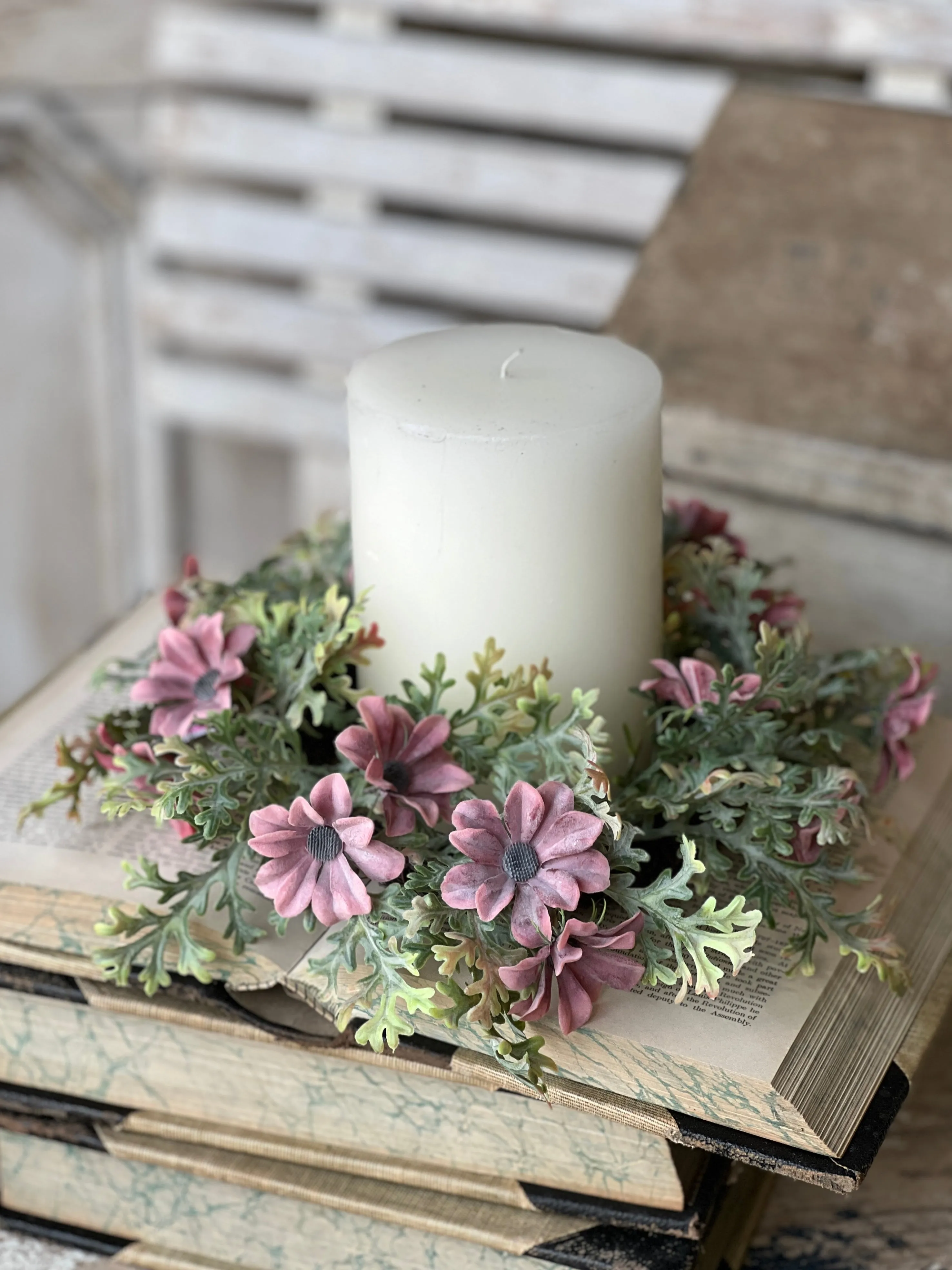 Evening Sonata Blooms Candle Ring | 13" | NOT CURRENTLY IN STOCK-New For Spring 2025!