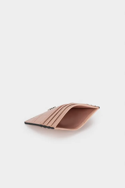FAUX CROCO MINI CARD HOLDER