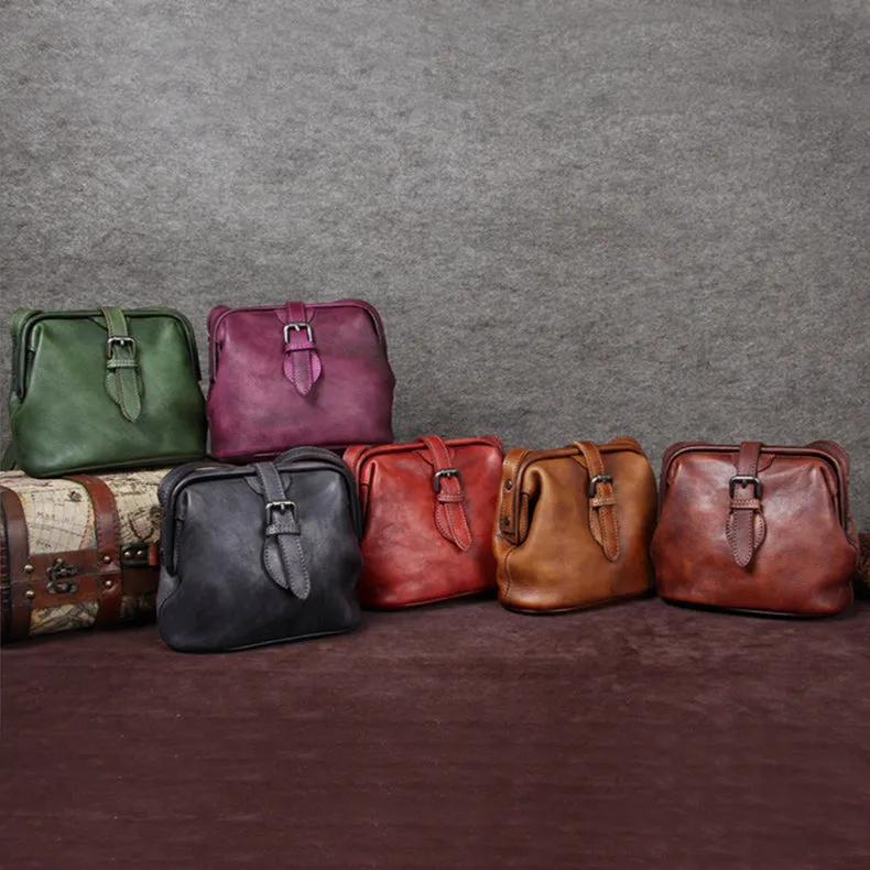 Female Doctors Bag Purse Womens Small Leather Shoulder Bag for Women