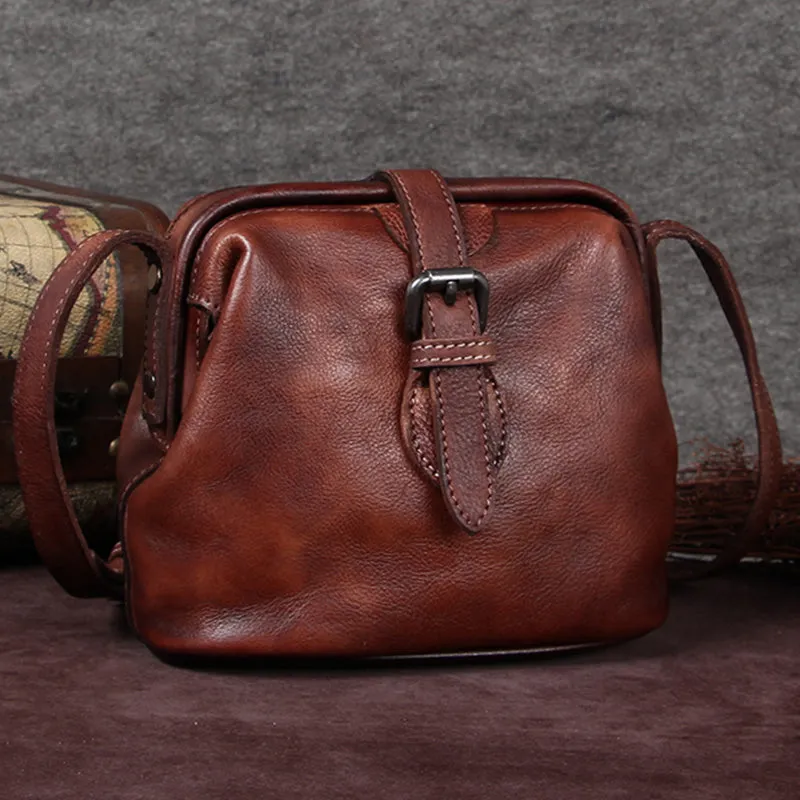 Female Doctors Bag Purse Womens Small Leather Shoulder Bag for Women