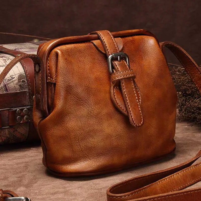 Female Doctors Bag Purse Womens Small Leather Shoulder Bag for Women