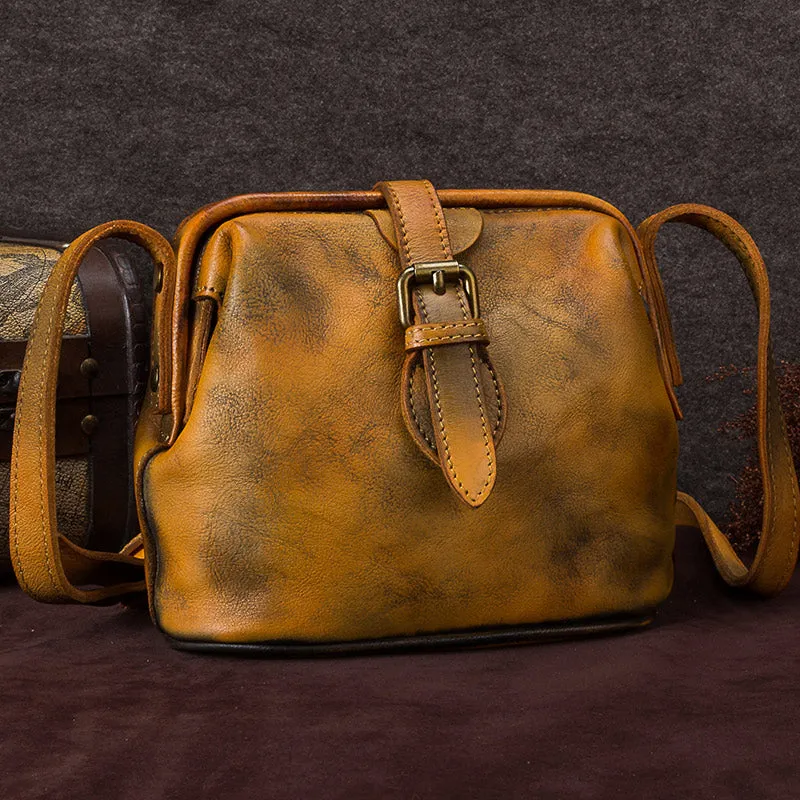 Female Doctors Bag Purse Womens Small Leather Shoulder Bag for Women