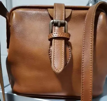 Female Doctors Bag Purse Womens Small Leather Shoulder Bag for Women