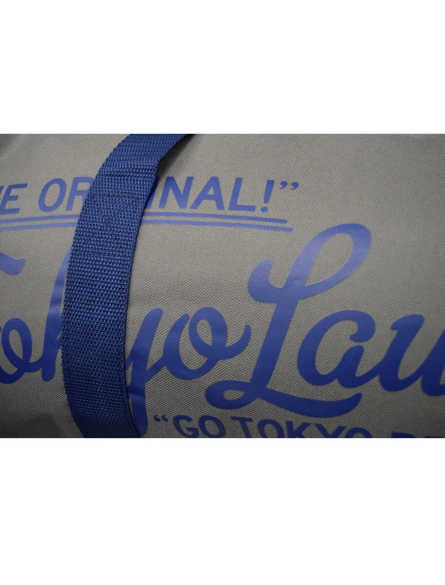 Hayden Canvas Gym Bag in Dorean Gray & Sapphire - Tokyo Laundry