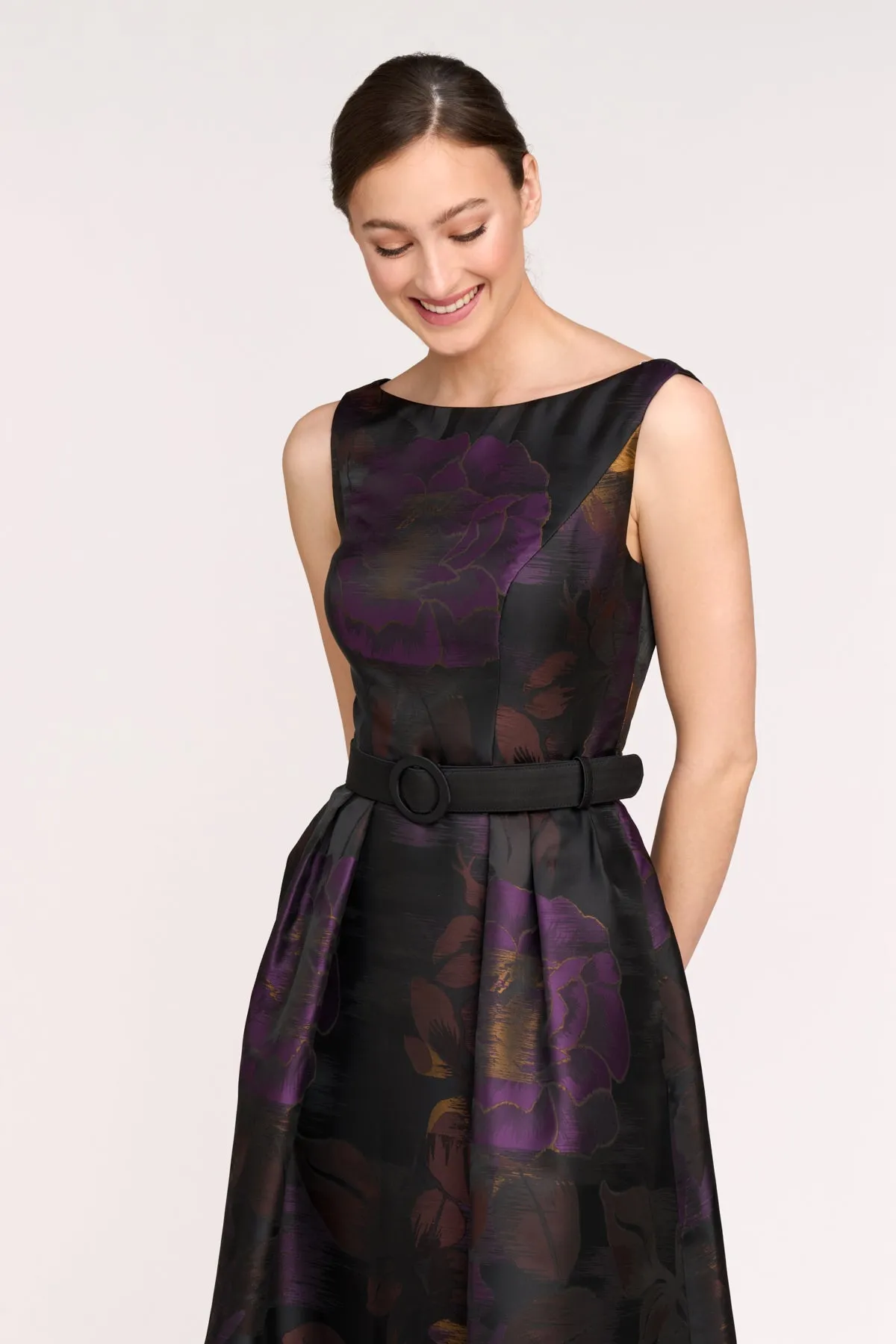 Ilsa Tea Length Dress - Raven