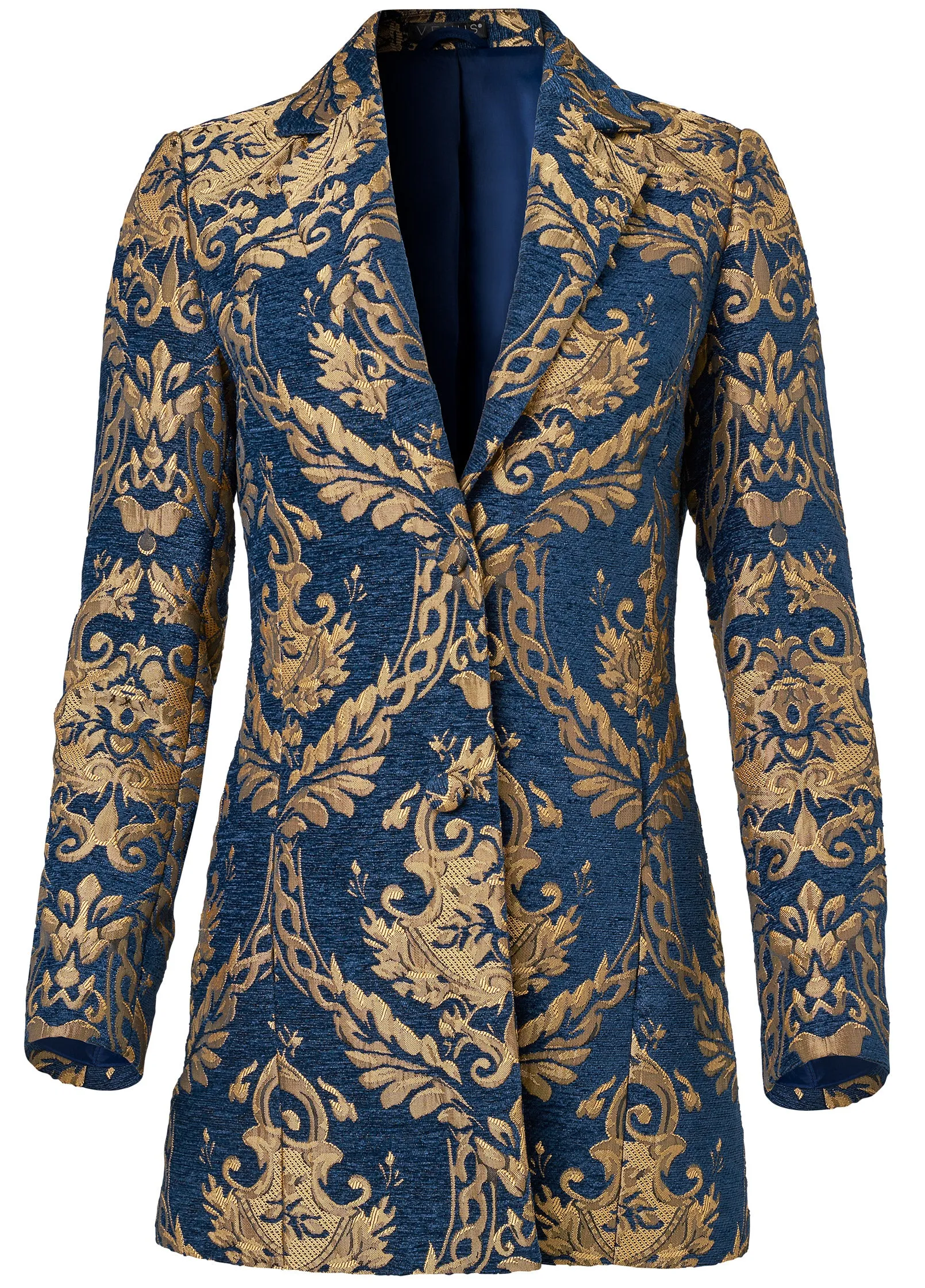 Jacquard Paisley Blazer - Blue Multi