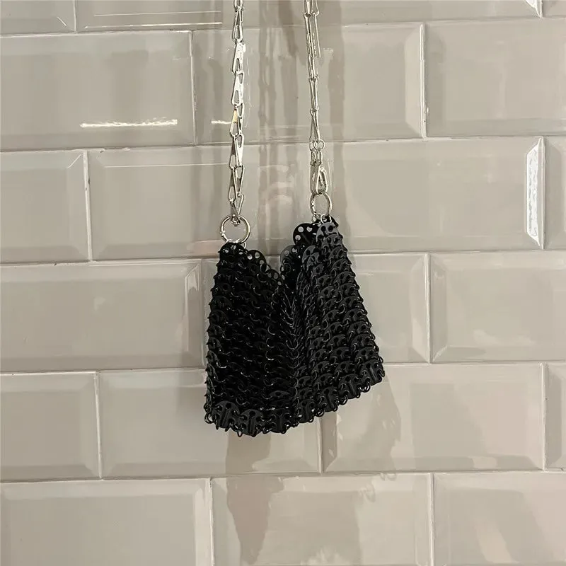 MAYTRENDS  -  Aesthetic Bags Women's Bag Designer luxury Handbag Metal Hollow Tote Bag Wedding Party Clutch Female Evening Bag Shoulder Bag