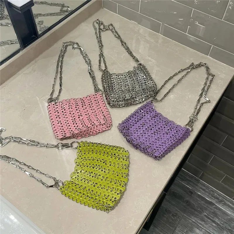 MAYTRENDS  -  Aesthetic Bags Women's Bag Designer luxury Handbag Metal Hollow Tote Bag Wedding Party Clutch Female Evening Bag Shoulder Bag