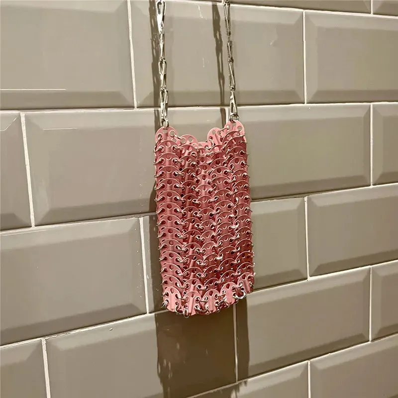 MAYTRENDS  -  Aesthetic Bags Women's Bag Designer luxury Handbag Metal Hollow Tote Bag Wedding Party Clutch Female Evening Bag Shoulder Bag