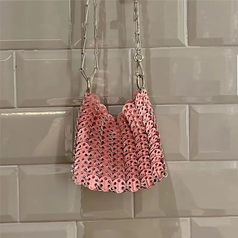 MAYTRENDS  -  Aesthetic Bags Women's Bag Designer luxury Handbag Metal Hollow Tote Bag Wedding Party Clutch Female Evening Bag Shoulder Bag