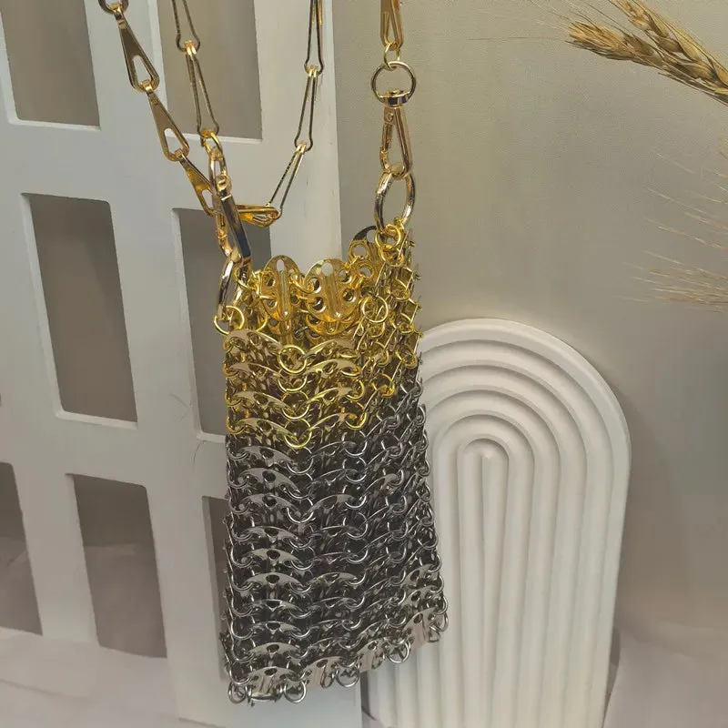 MAYTRENDS  -  Aesthetic Bags Women's Bag Designer luxury Handbag Metal Hollow Tote Bag Wedding Party Clutch Female Evening Bag Shoulder Bag