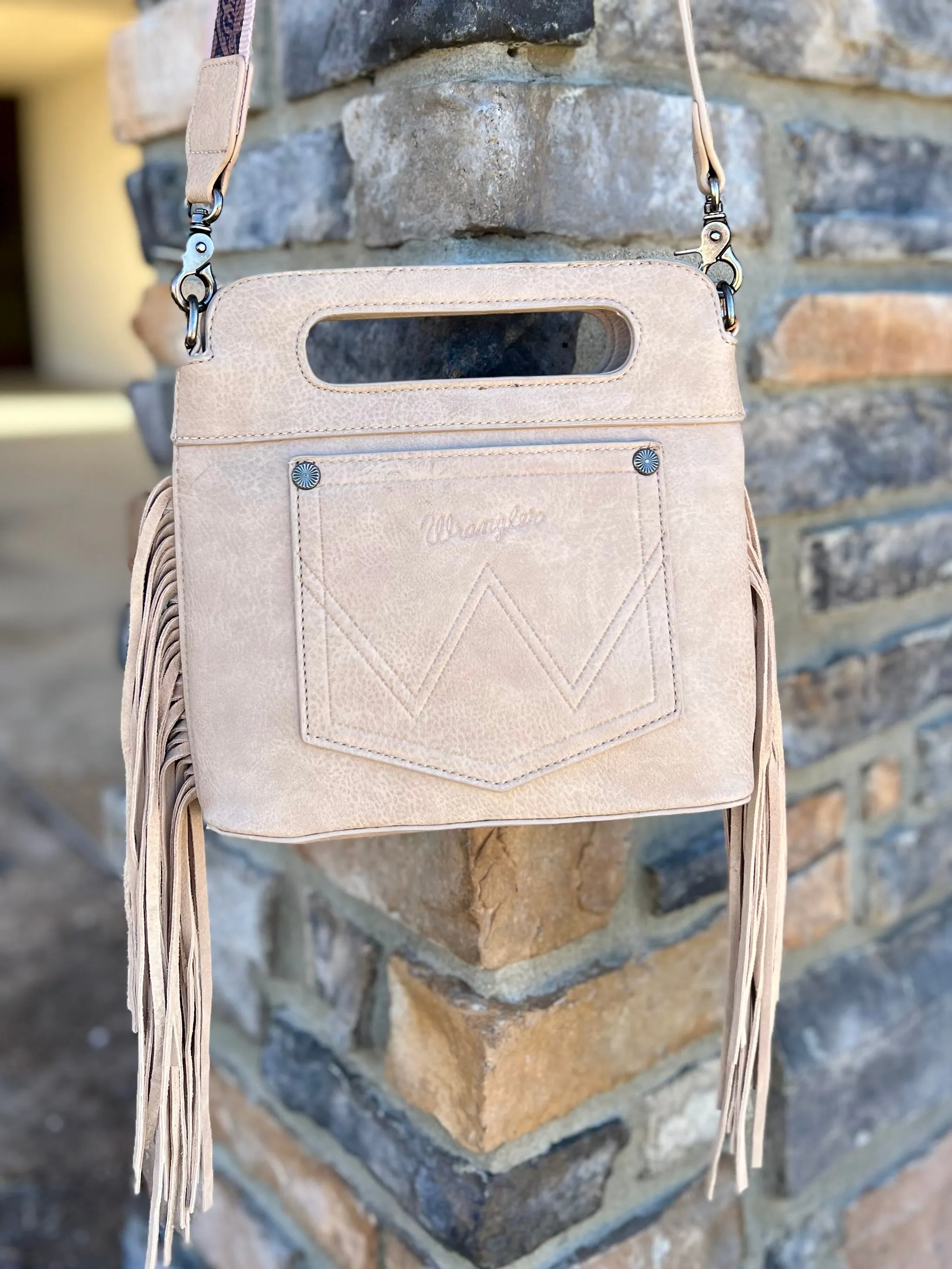 Montana West Embroidered Fringe Boot Bag- 2 Colors