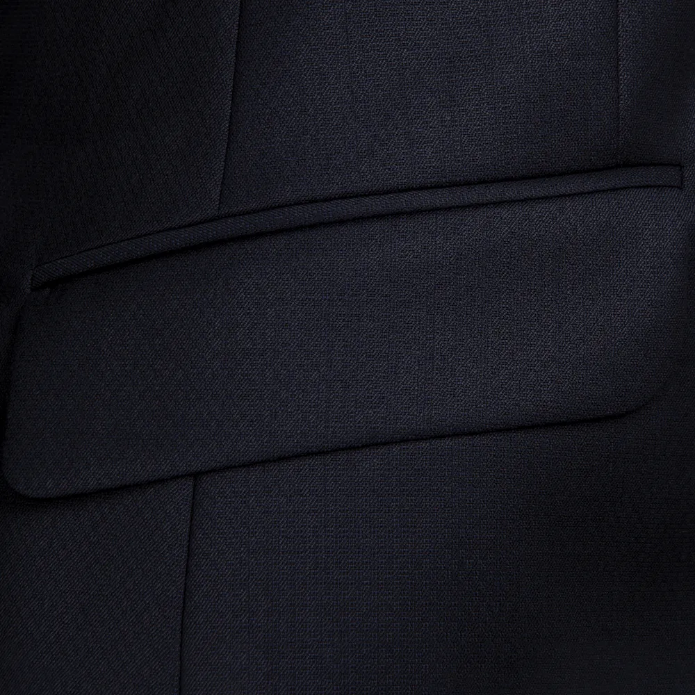 Navy Micro Jacquard Evening Two-Piece Tuxedo