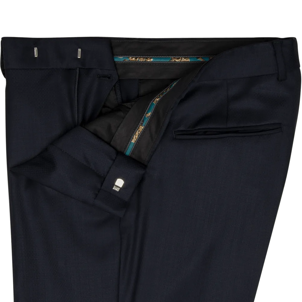 Navy Micro Jacquard Evening Two-Piece Tuxedo