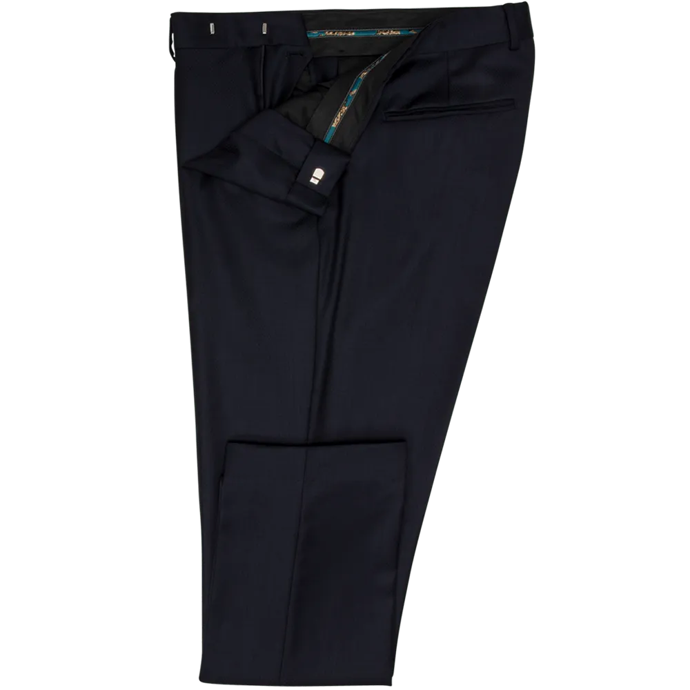 Navy Micro Jacquard Evening Two-Piece Tuxedo