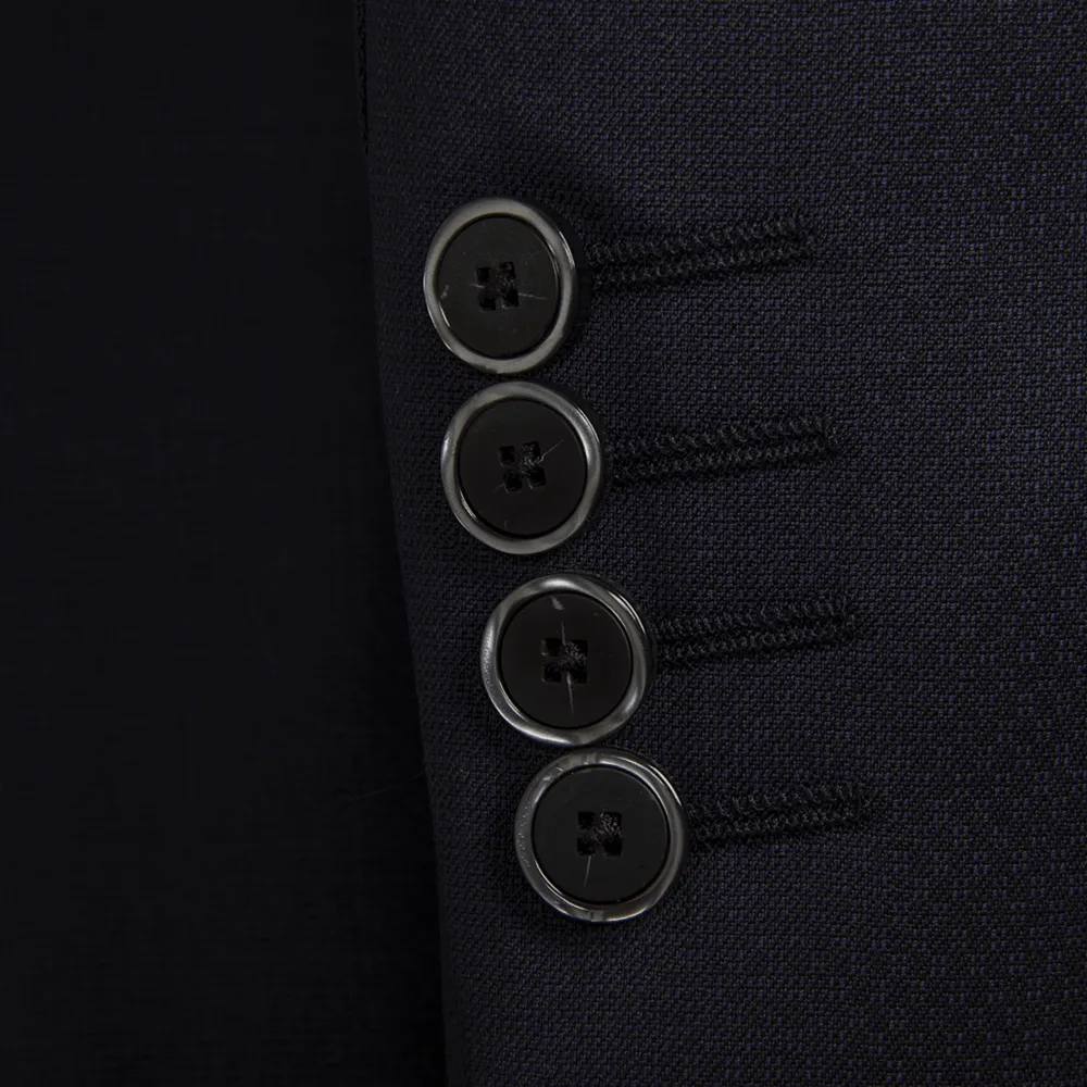 Navy Micro Jacquard Evening Two-Piece Tuxedo