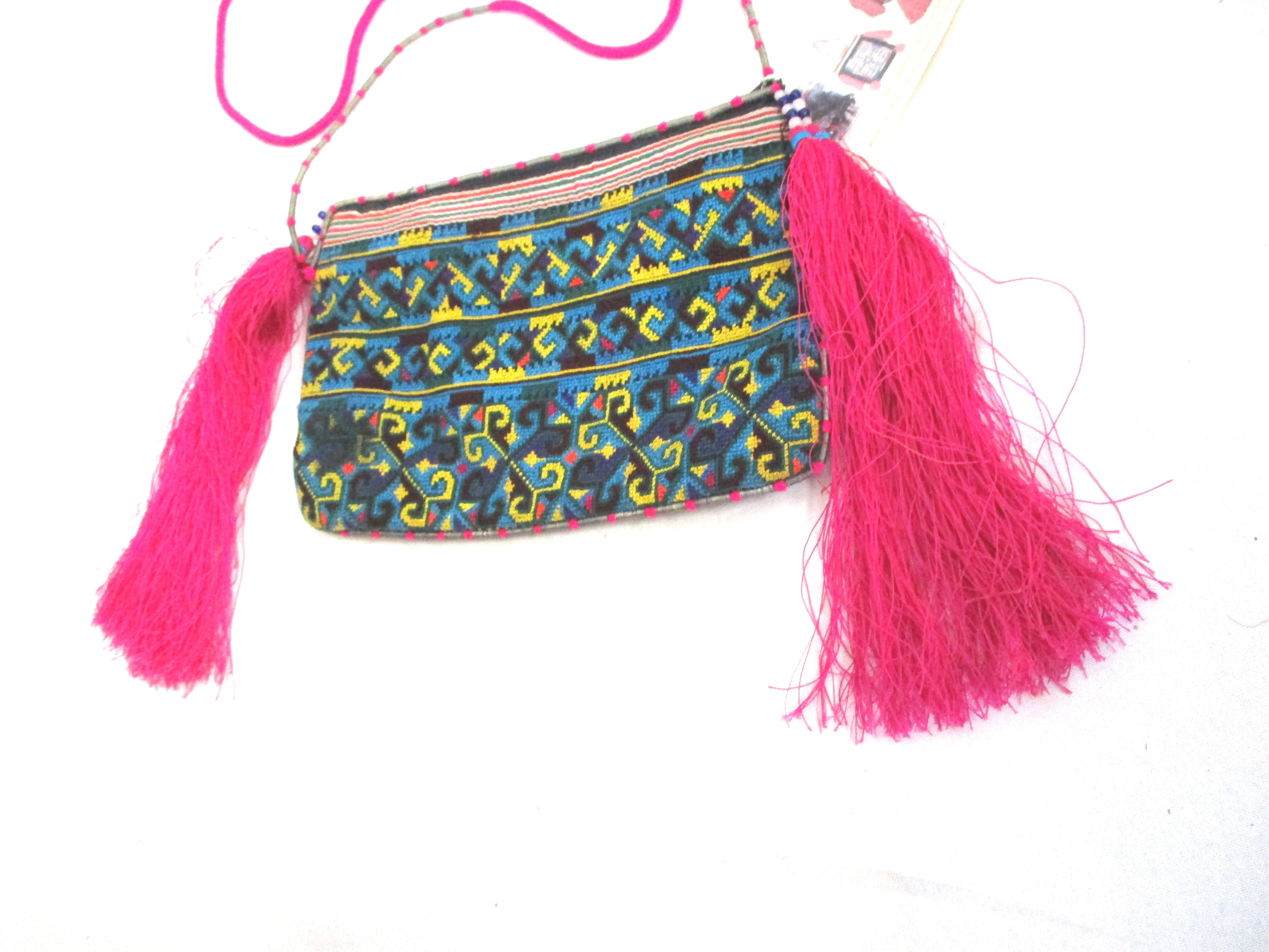 NEW Embroidered Hippy shoulder bag crossbody purse ethnic boho NWT Festival