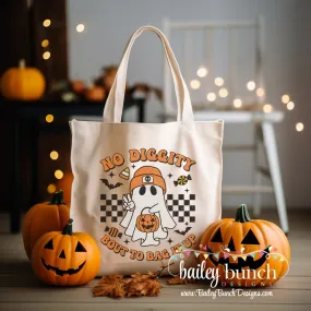 No Diggity Bout To Bag It Up Ghost Halloween Bag Tote TOTEDIGGITY20520