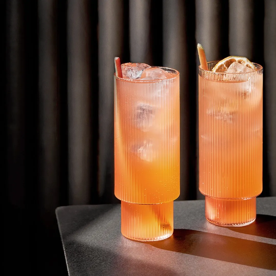 Ripple Long Drink Glass - Set of 4