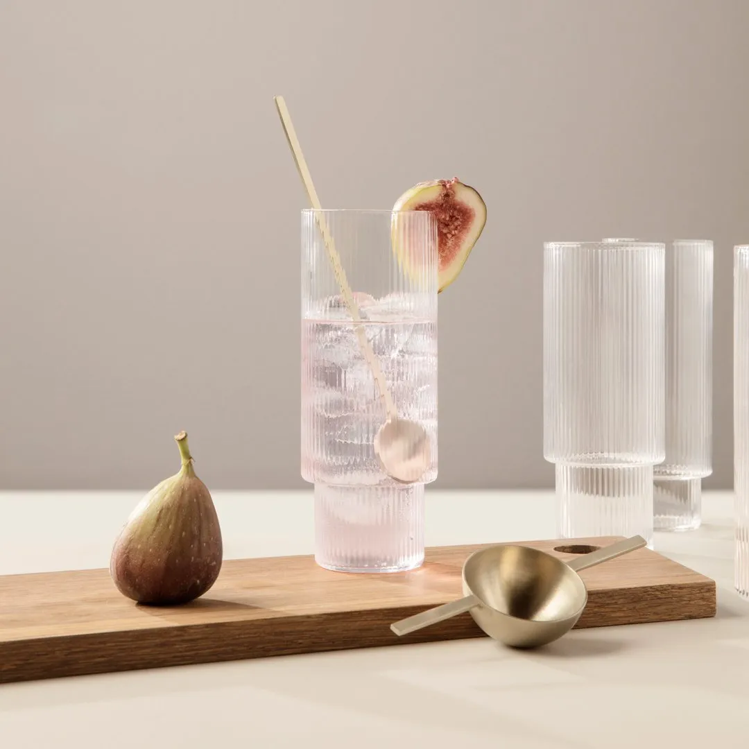 Ripple Long Drink Glass - Set of 4
