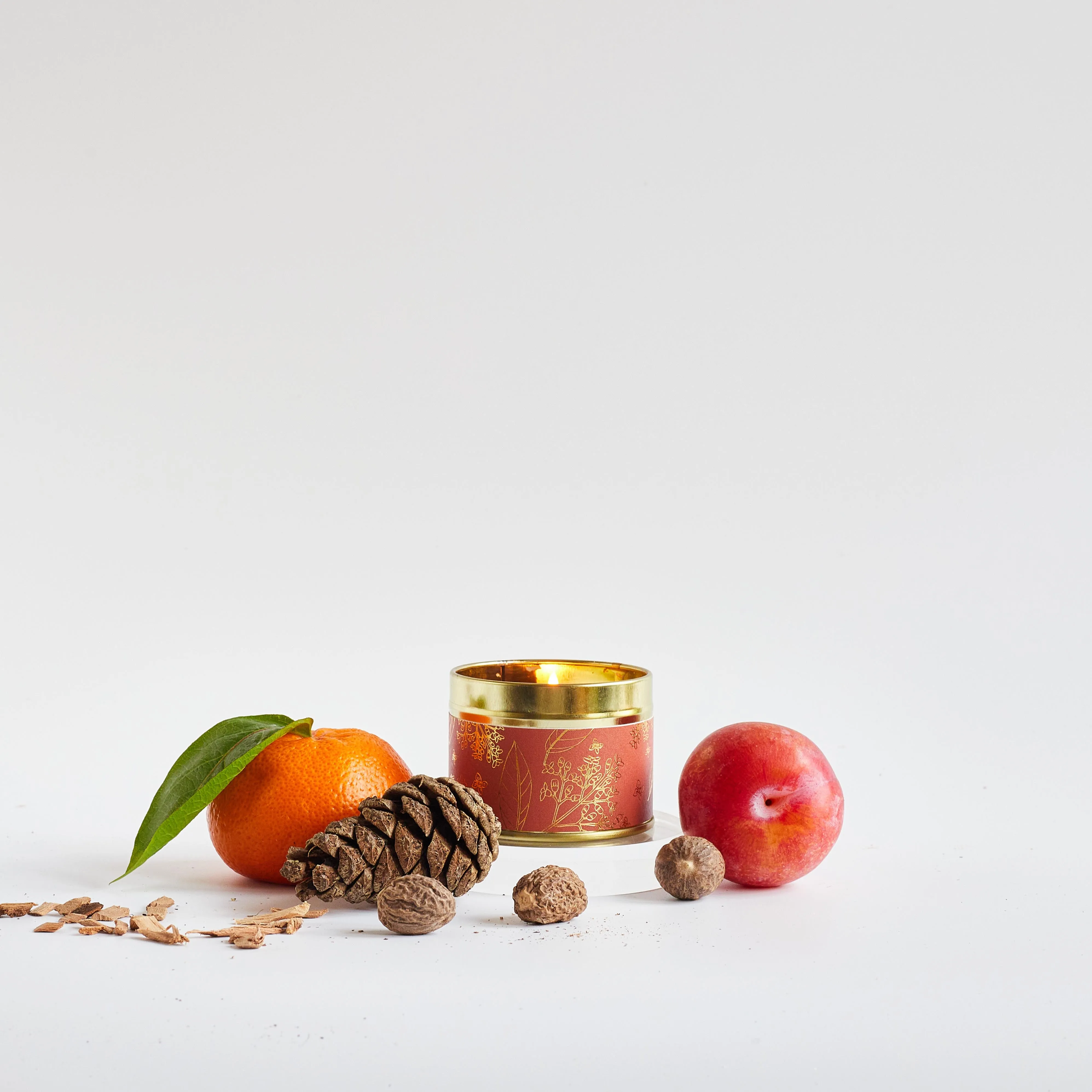 Sandalwood and Cedar Scented Tin Candle