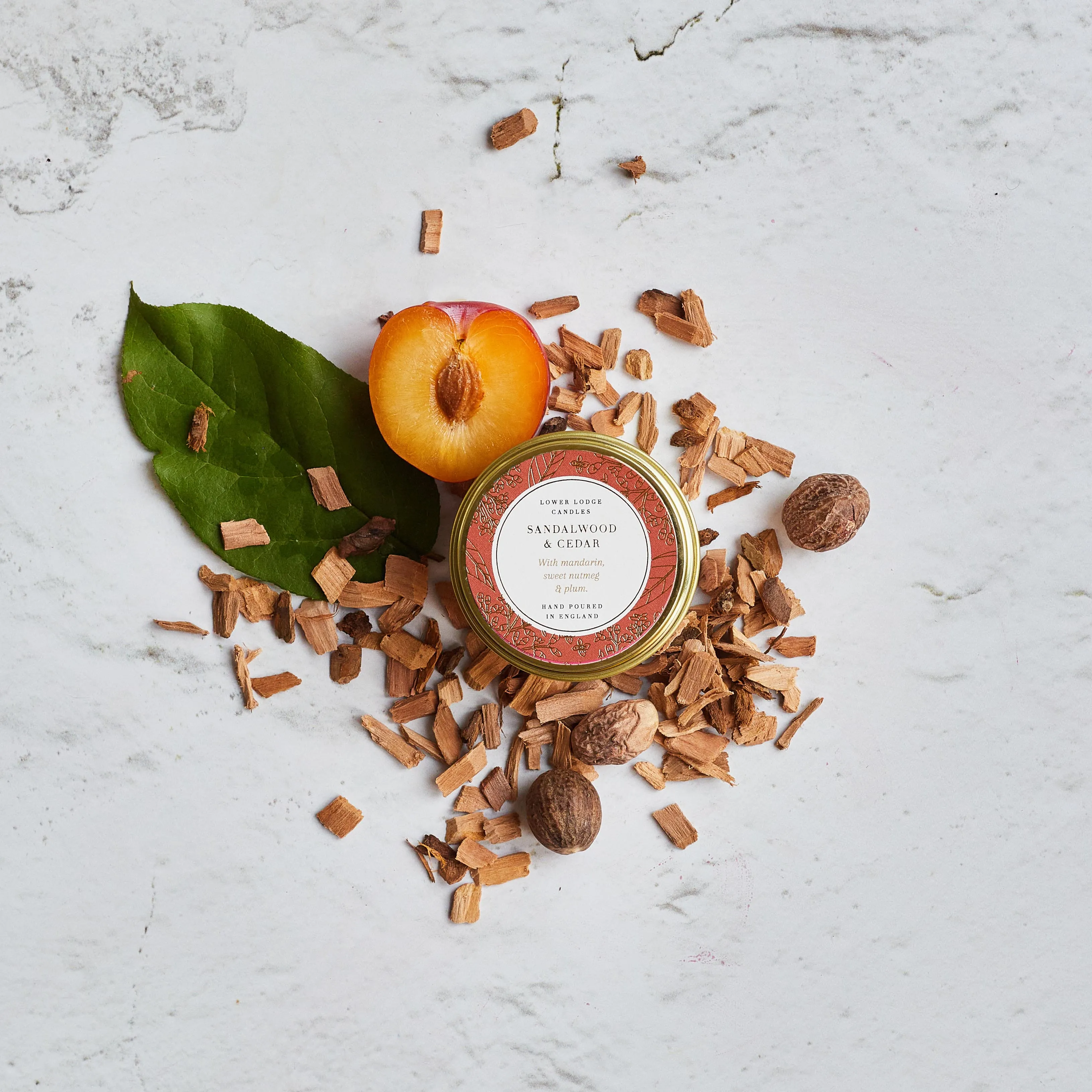 Sandalwood and Cedar Scented Tin Candle