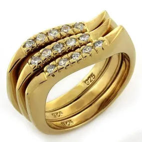 Silver Ring AAA GRD CZ Clear LOAS1150 for Women Style 925