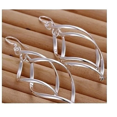 Silver Spiral Earrings
