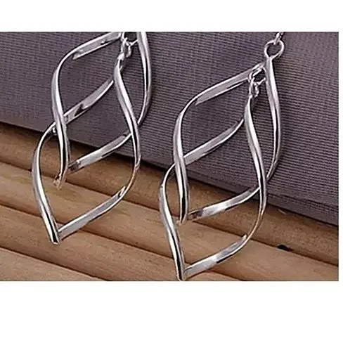 Silver Spiral Earrings