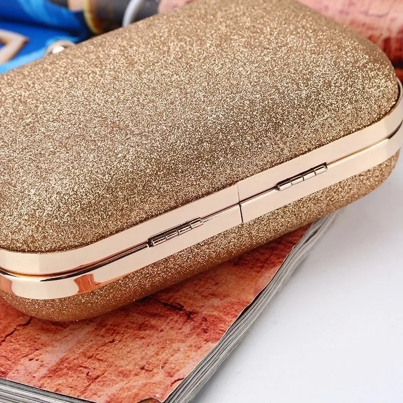 Simple Dinner Bag Handmade Shining Evening Bag Wedding Banquet Clutch