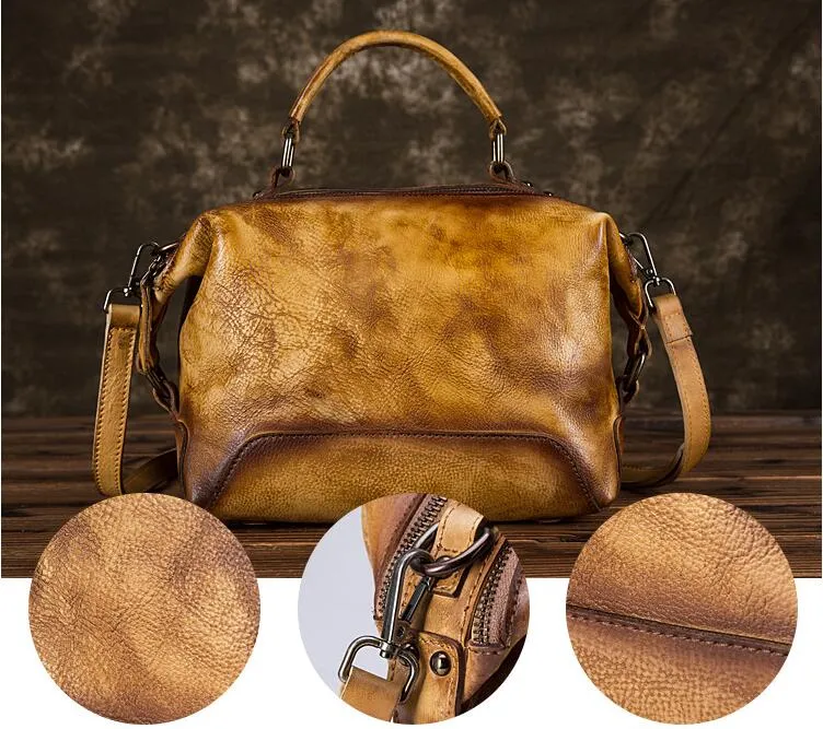 Small Women's Leather Shoulder Handbags Crossbody Purse For Women