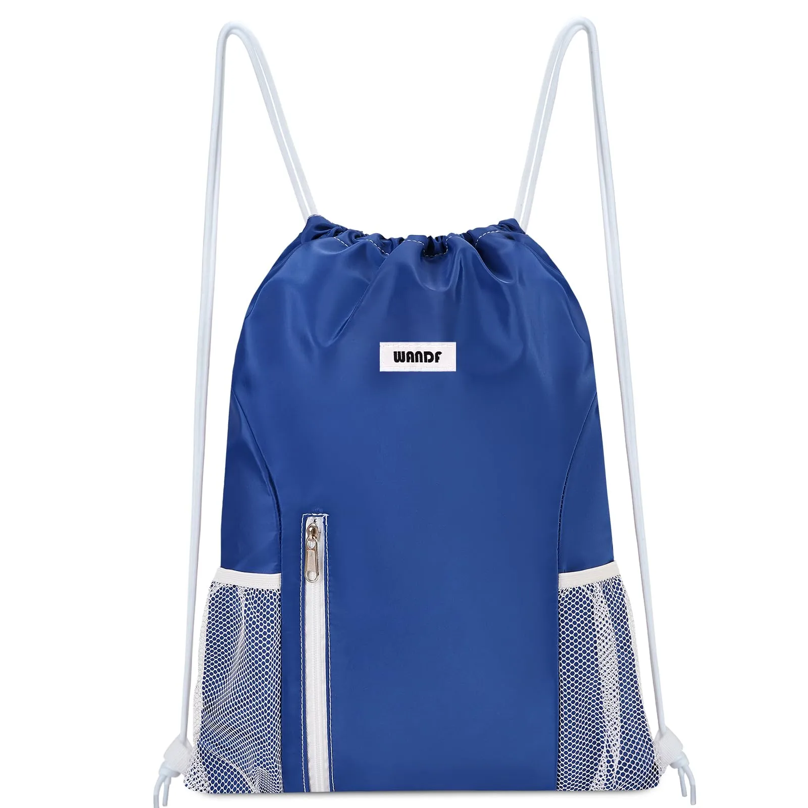 Sports Gym Drawstring Backpack with Mesh Pockets - WF6038