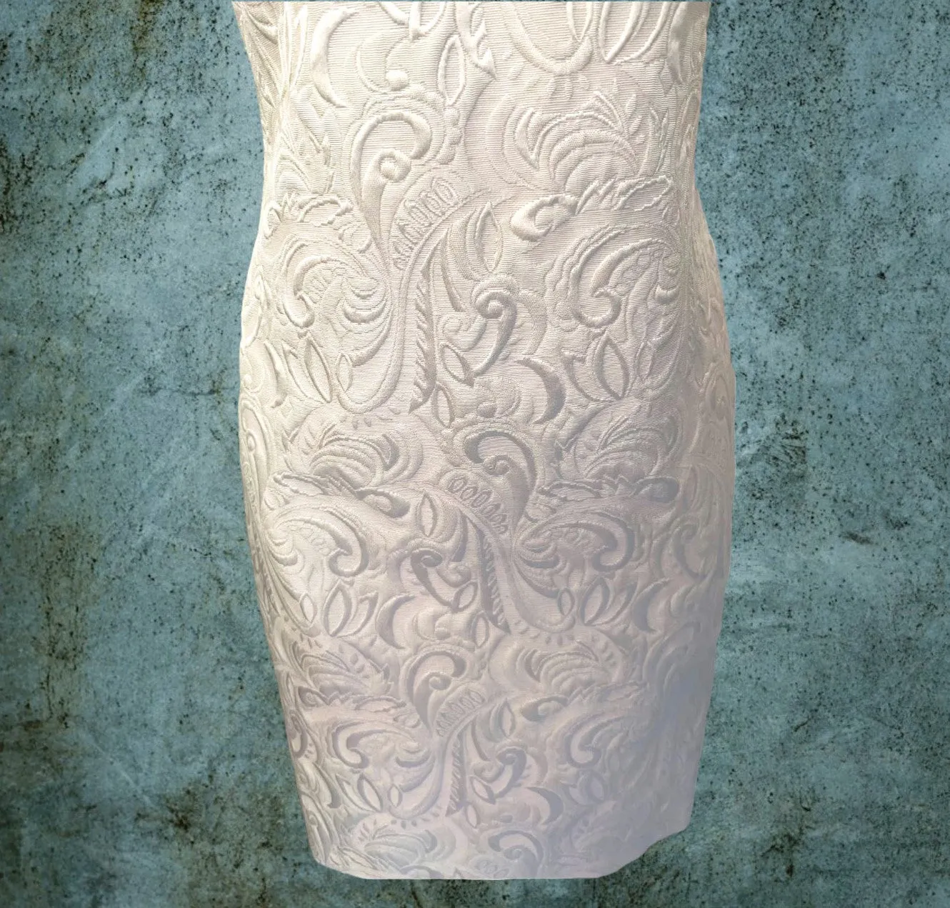 Ted Baker Cream Jacquard Shift Dress UK 8 US 4 EU 36