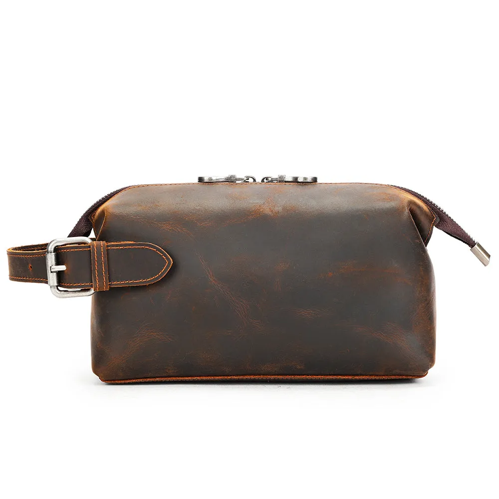 Vintage CrocLeather Zipper Briefcase