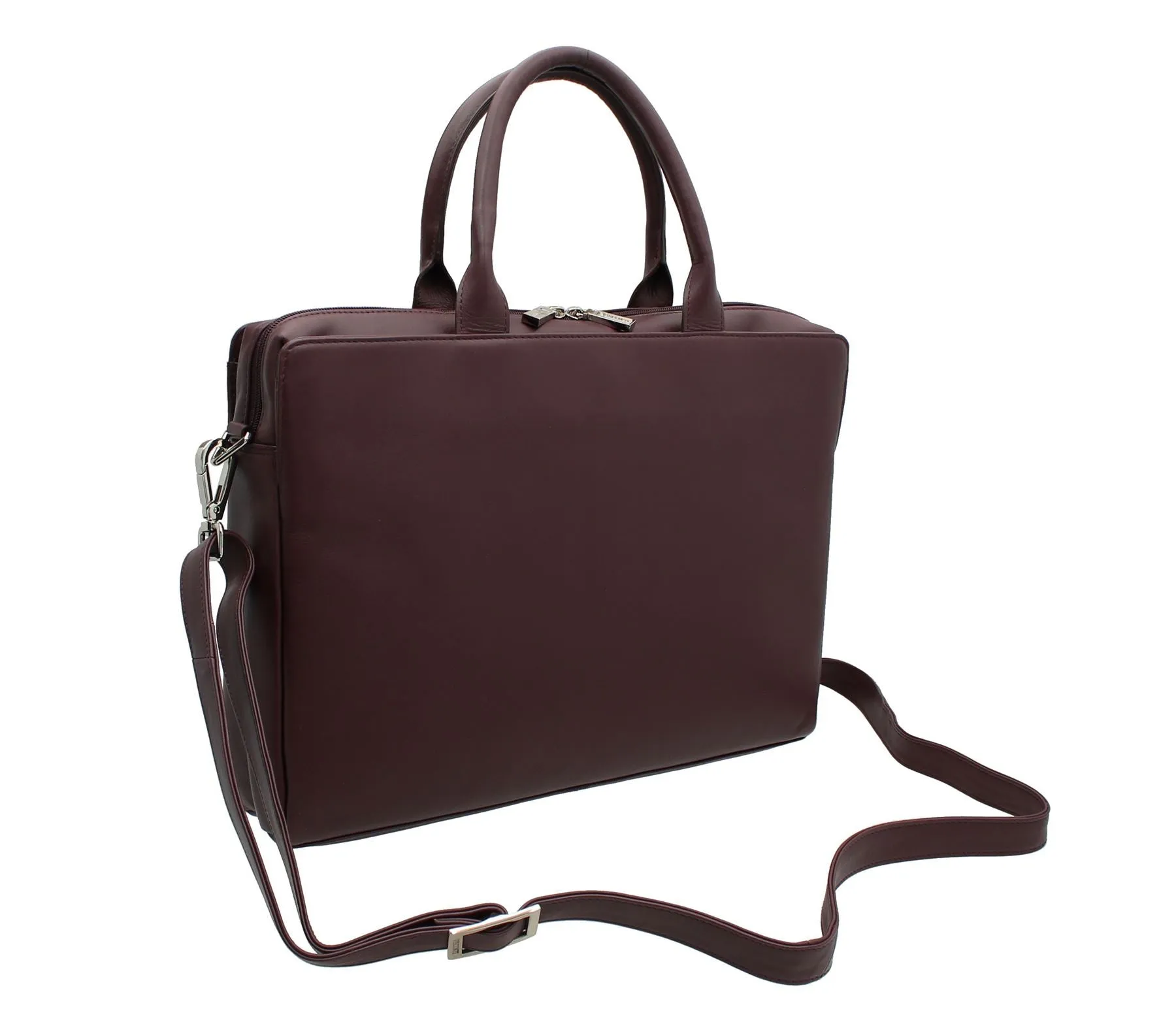 Visconti Ollie Ladies Leather Briefcase With Grab Handles 18427