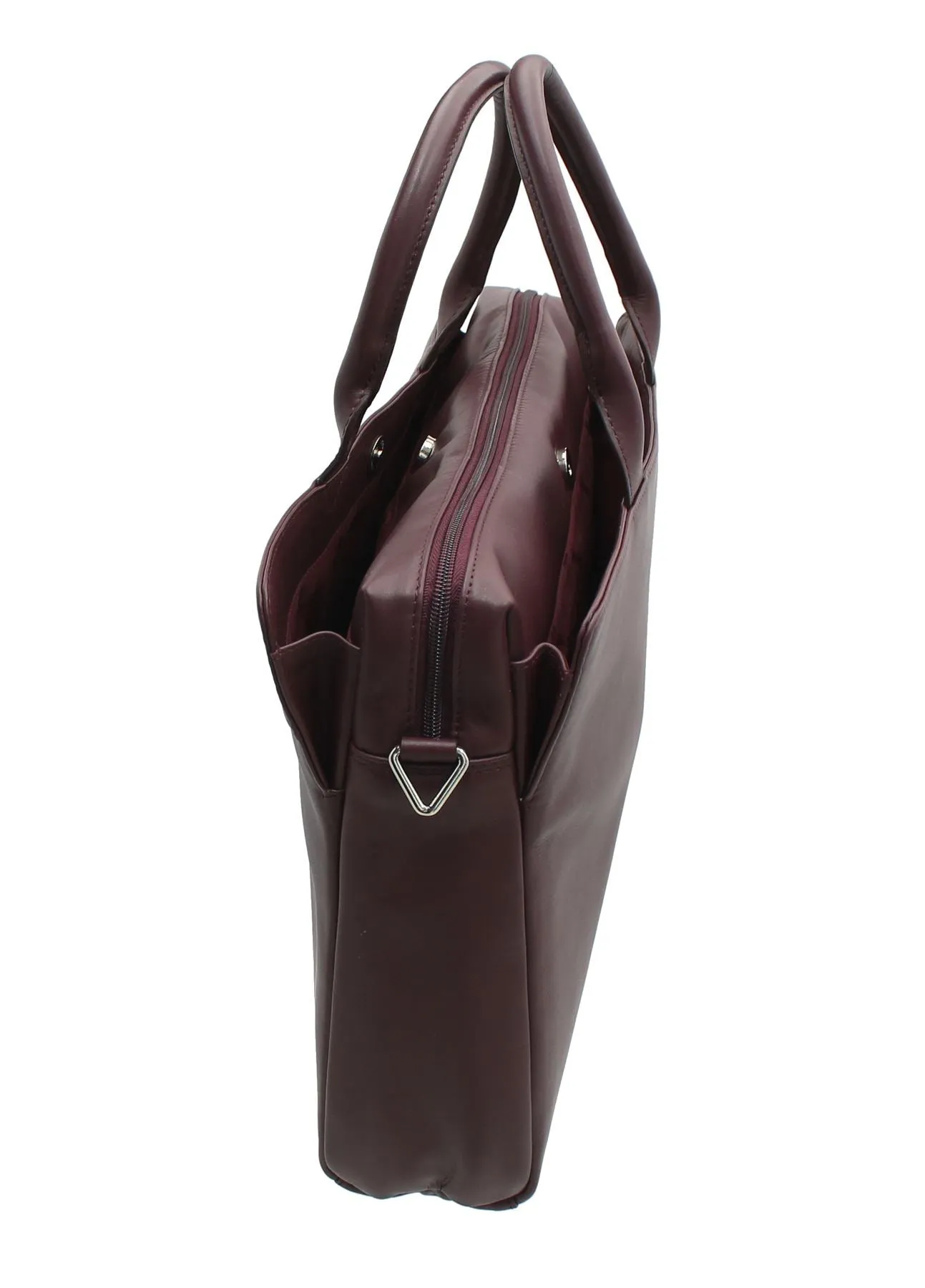 Visconti Ollie Ladies Leather Briefcase With Grab Handles 18427
