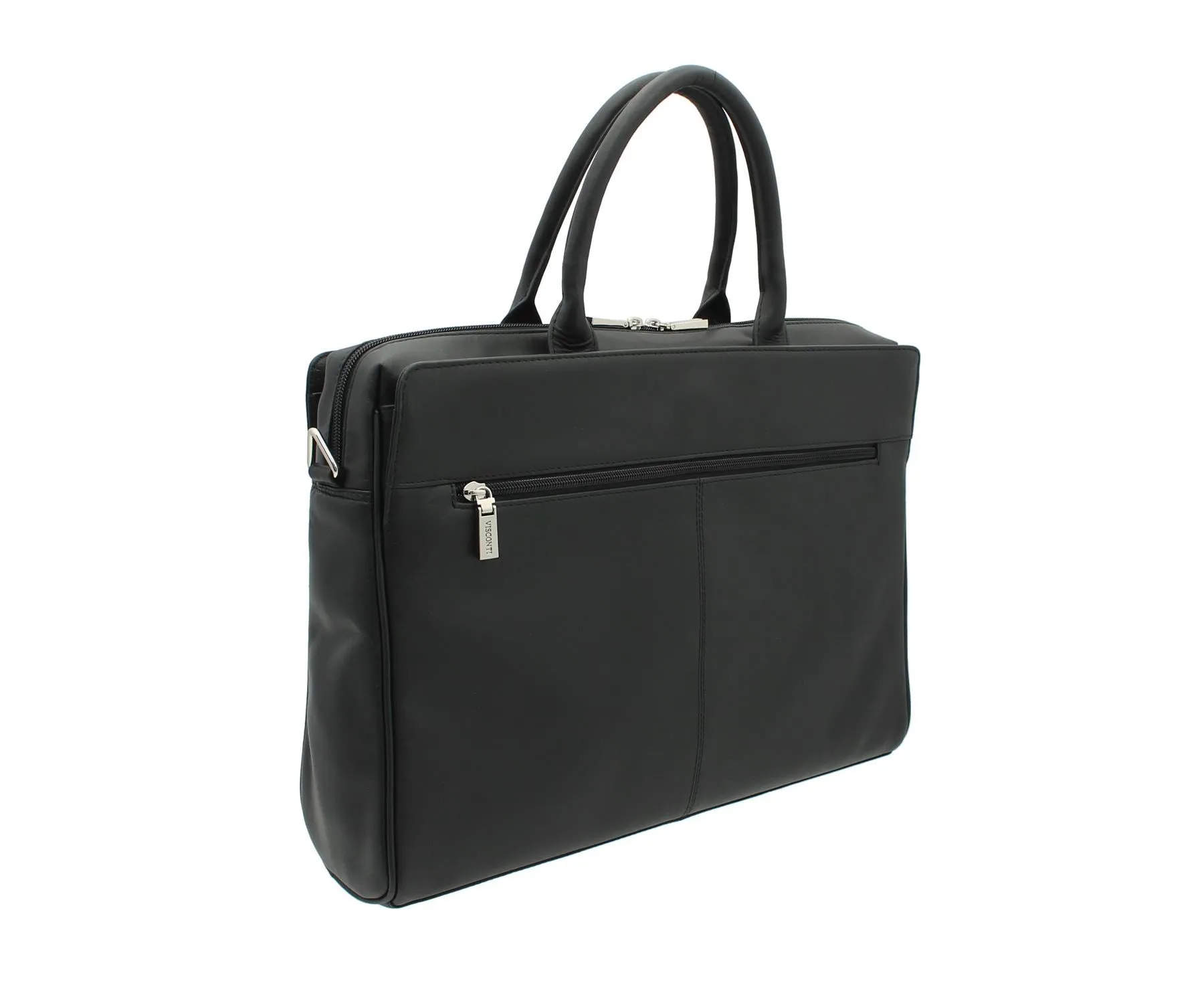 Visconti Ollie Ladies Leather Briefcase With Grab Handles 18427