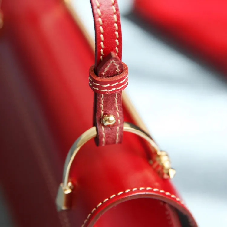 Women's Small Leather Satchel Handbags Over The Shoulder Bag Purse for Women