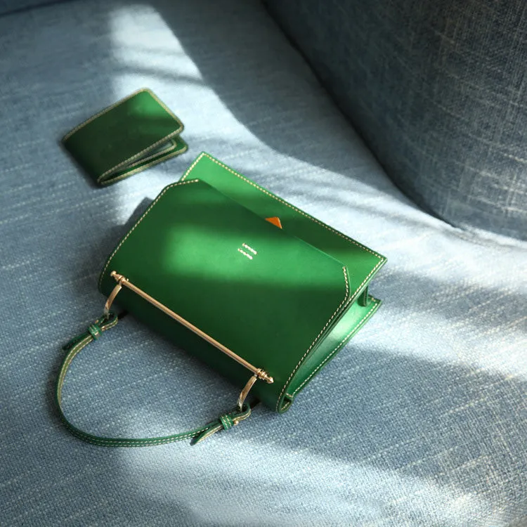 Women's Small Leather Satchel Handbags Over The Shoulder Bag Purse for Women