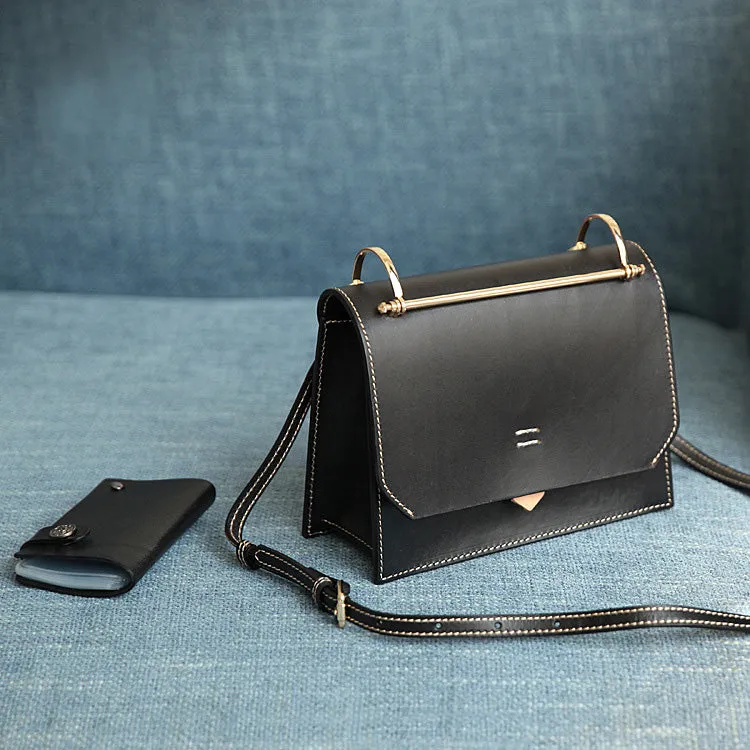 Women's Small Leather Satchel Handbags Over The Shoulder Bag Purse for Women